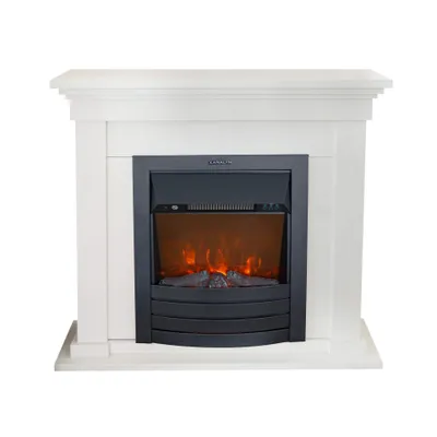 Image de Xaralyn cheminée électrique - Calgary - blanc bois - 1800 Watt chauffage - cheminée encastrable incluse - cheminée décorative