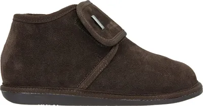 Produktbild von Vanuba - Damen Hausschuhe York Lammfell Pantoffeln mit Klettverschluss D023 Braun, Größe 38 EU