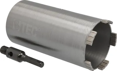 Produktbild von Diamantbohrkrone Ø 92 mm Nutzlänge 180 mm mit 6-kant-Aufnahme 100 mm Segmenthöhe 10 mm Diamant Bohrkrone Trockenbohrkrone Kernbohrer Betonbohrkrone Kernbohrkrone BTEC