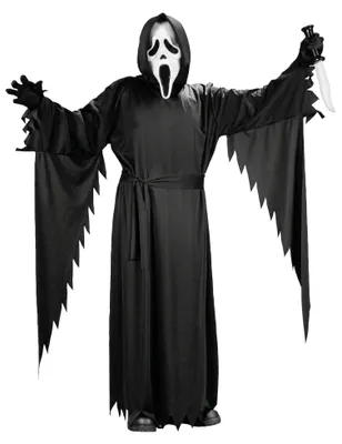 Produktbild von Scream Kostüm bis 170 cm - Halloween Kostüm Kinder Kindergröße: 164-170