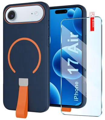 Immagine prodotto di Etui z Paskiem na palec Matowe do iPhone 17 Air |do MagSafe +Szkło