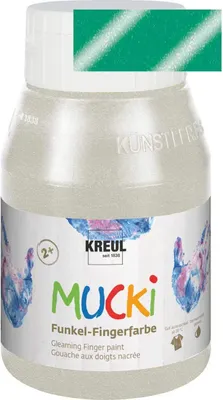 Produktbild von KREUL Funkel-Fingerfarbe "MUCKI" smaragd-grün 500 ml