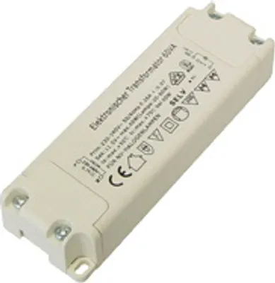 Produktbild von Transmedia-LT2L Elektronischer Halogen-Trafo, 110 x 37 x 20,5 mm SlimLine, 230V auf 12V, 20-60 W - mit Überlastungsschutz und Temperatursicherung