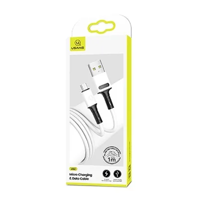 Immagine prodotto di Cavo Usams U52 Microusb 2A Ricarica rapida 1 M Bianco/Bianco Sj435Usb01 (Us-Sj435)