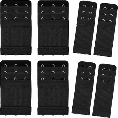 Produktbild von BH-Verlängerung 8 Stück, Elastische BH-Erweiterung Mit 2 Und 3 Haken, Für Größenzunahme Schwangerschaft