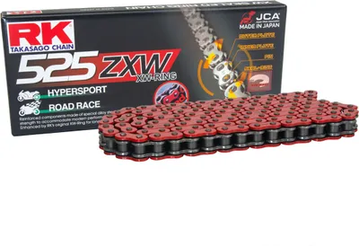 Produktbild von Übertragungskette RK XW-Ring 525 ZXW/118 rot mit Nietverbindung