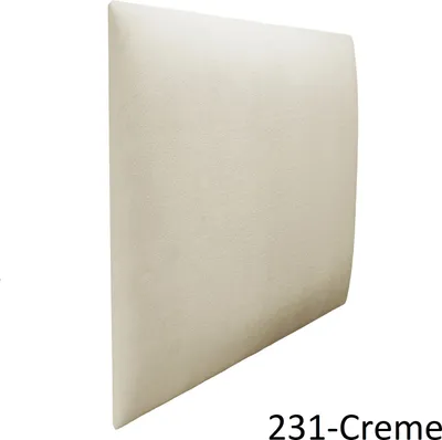 Produktbild von Polsterpaneel Wandkissen Wandpolster Bettkopfteil Wandpaneel Schlafzimmer | 60 x 30 cm | Creme