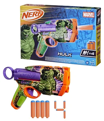 Obrázek produktu pro Nerf Marvel Hulk, střílecí hračka s šipkami a 12 šipek