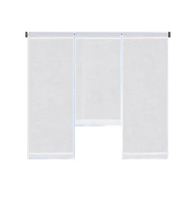 Produktbild von Mini Flächenvorhang Set weiß 4117 Scheibengardine Bistrogardine Kurzstore transparent