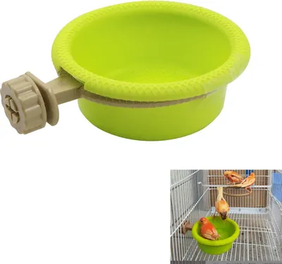Produktbild von Hängende Vogelbadewanne Dusche – Vogelkäfigzubehör Badehaus Vogelartenbadewanne Käfig Vogelbadehaus für kleine Vögel Kanarienvögel Wellensittiche Papageien Papageien
