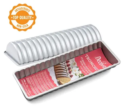 Produktbild von Decora 0075031 ANTIHAFT-KUCHENFORM JULKLOTZ 31 X H 5 CM, Grau