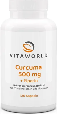 Produktbild von vitaworld Curcuma 500 mg Kapseln, 120 St. Kapseln