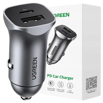 Produktbild von Ugreen 30780, Auto, Zigarettenanzünder, 12 V, Schwarz