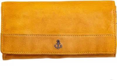 Produktbild von Harbour 2nd Damengeldbörse Marina aus gewaschenem Leder mustard