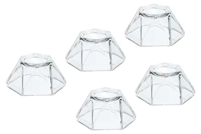 Acryl-Kugelständer 2 cm transparent, 5 Stück