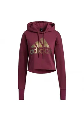 Produktbild von adidas W HLDY GFX Damen Hoodie Kapuzenpullover H56735 Grösse - Bekleidung: L