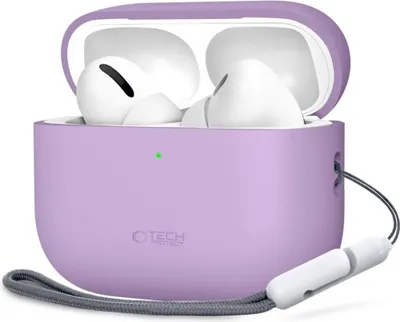 Produktbild von Tech-Protect Silikonhülle kompatibel mit AirPods Pro 3 Lila