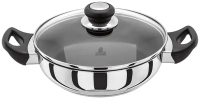 Obrázok produktu pre Hrniec s vekom Judge Vista, nerezová oceľ, 24 cm, 2,4 l, strieborná/čierna