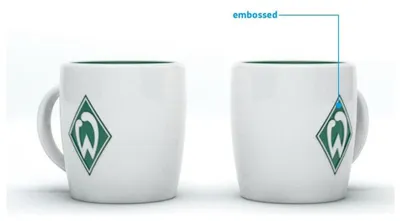 Produktbild von SV Werder Bremen Tasse Logo weiß