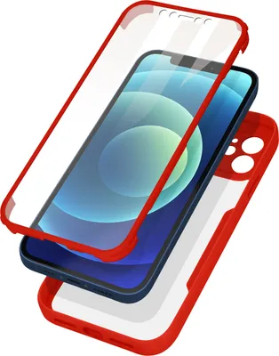 Produktbild von Avizar, Stoßfeste Schutzhülle für Apple iPhone 12 / 12 Pro, Rot