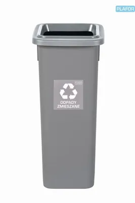 Obrázek produktu pro Odpadkový koš na tříděný odpad Fit Bin gray 20 l, šedý - směsný odpad