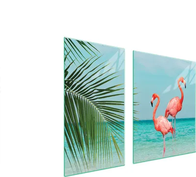 Produktbild von Glasschutzplatte Für Herd 90X52 Flamingo