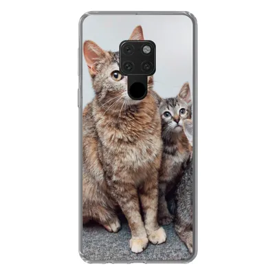 Produktbild von MuchoWow® Handyhülle Schutzhülle Hülle für Huawei P40 Lite Katze - Kätzchen - Fell Silikon Softcase Handy Hülle - Handy