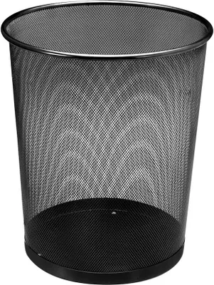Produktbild von Papierkorb klein - 13 Liter - aus Metall - schwarz