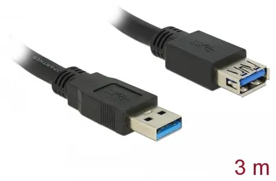 Produktbild von Delock Verlängerungskabel USB 3.0 Typ-A Stecker > USB 3.0 Typ-A Buchse 3,0 m