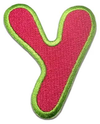 Produktbild von Buchstabe Y - 6.3x5.1cm: Alphabet Buchstaben Einzeln Auswählbar - Aufnäher, Bügelbild, Aufbügler, Applikationen, Patches, Flicken, Zum Aufbügeln