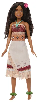 Produktbild von Disney Vaiana-Puppe mit abnehmbarer Kleidung und 5 Zubehörteilen, vom Live-Action-Film inspiriert, Modepuppe, Weiblich, 3 Jahr(e), Junge/Mädchen, 273 mm, Mehrfarbig