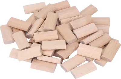 Obrázok produktu pre 50ks drevených hmoždiniek Stopper Bukový vkladací hmoždinkový blok na spájanie nábytku 8x22x40MM