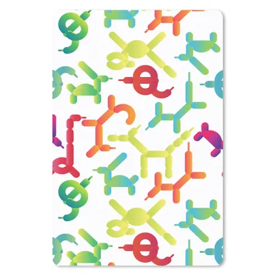 Produktbild von MuchoWow® Mauspad Mousepad Ballon - Muster - Tiere 40x60 cm - Mousepads - Maus Mat - Pad - Mausunterlage - Schreibtisch Accesoire