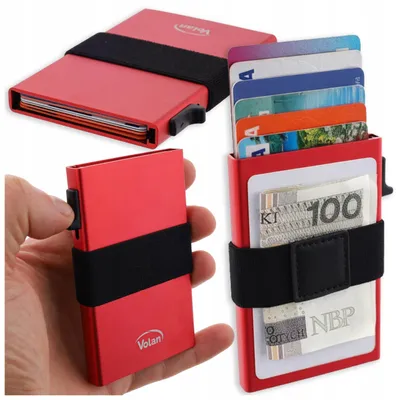 Produktbild von Kreditkartenetui Kartenhülle Slim - RFID NFC Schutz Blocking Schutzhülle Blocker | Aluminiumlegierung - bis zu 6 Kreditkarten | VOLAN®