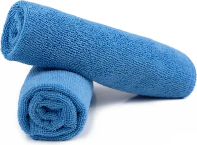 Produktbild von 10x Mikrofasertuch blau Putztücher Allzwecktuch