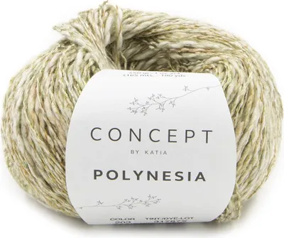 Produktbild von 50g Concept "Polynesia" - Farbe: 203 - grün/ kupfer melange - Eine exklusive Kombination von Baumwolle, Leinen und Viskose mit einer n Ausstrahlung aus der Katia Concept Linie