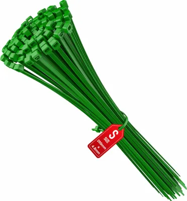 Produktbild von Kabelbinder 200mm x 4,8mm Farbe Grün 100 Stück von intervisio
