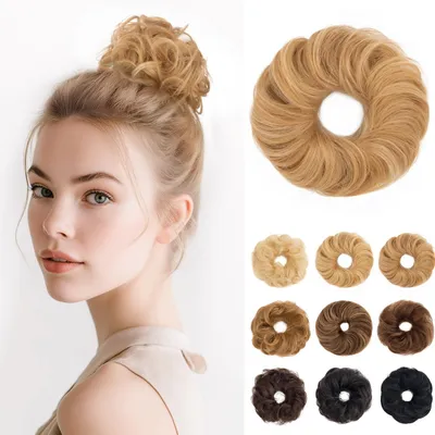 Imagen del producto de Accesorios para moños despeinados hechos con cabello humano 100% natural