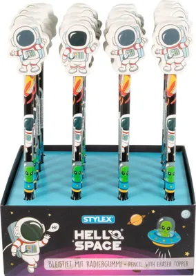 Produktbild von Bleistift mit Radiergummi-Topper "Astronut