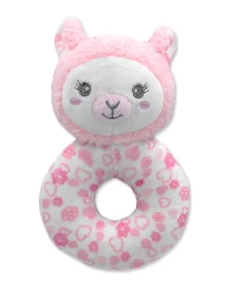 Obrázek produktu pro Tulilo Plyšové chrastítko Lama, 16 cm - růžová