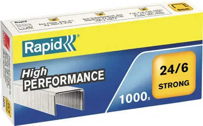 Produktbild von RAPID Heftklammer Strong 24/6 Heftgeräte Stahl 1.000 St./Pack.