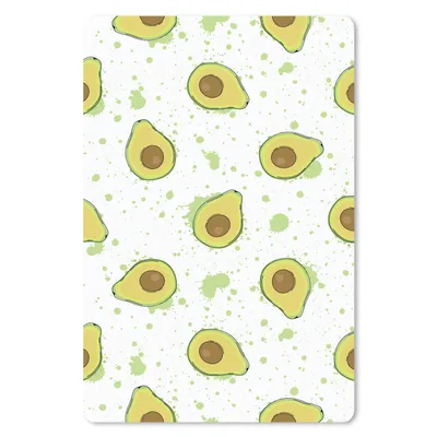 Produktbild von MuchoWow® Mauspad Mousepad Avocado - Muster - Grün 18x27 cm - Mousepads - Maus Mat - Pad - Mausunterlage