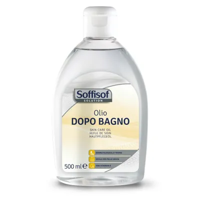 Obrázek produktu pro Soffisof Olej po koupeli 500 ml - Hydratační tělový olej pro suchou a citlivou pokožku - Bez parabenů a fenoxyethanolu