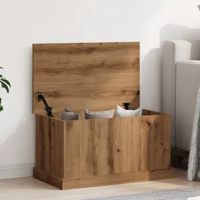 Produktbild von "im Sonderangebot"Aufbewahrungstruhe Artisan-Eiche 70x40x38cm Holzwerkstoff NEU960028 - Sitztruhen