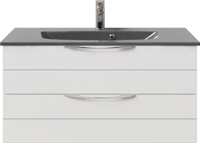 Produktbild von PELIPAL Serie 6025 SET-045-026 Waschtisch mit Unterschrank bestehend aus: Waschtisch, Waschtischunterschrank  / 97cm