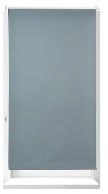 Verdunkelungsrollo Klemfix Thermo, blickdicht, grau, 90x210 cm