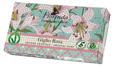 Produktbild von Florinda Pflanzenseife Giglio Rosa 100g