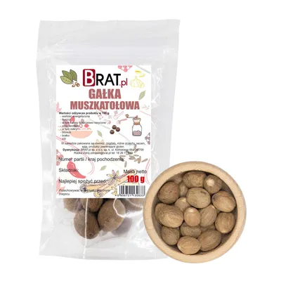 Immagine prodotto di Noce moscata intera 100g Brat.pl