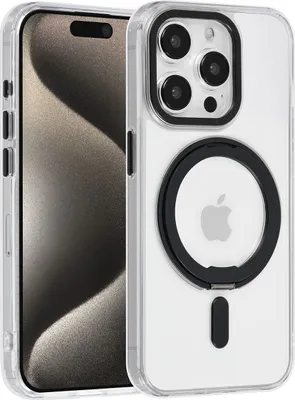 Image de UNIQ Accessory iPhone 15 Pro Back cover case - Magsafe Whiteh ring stand - Transparent