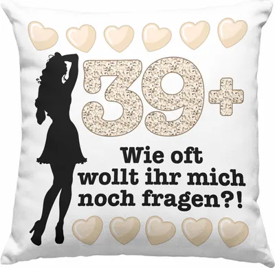 Produktbild von Trendation - 40. Geburtstag Frauen Deko-Kissen mit Füllung 40x40 Geschenk Geschenkidee 40er Geburtstag Spruch Perfektion Mama Mutter (Rosa)